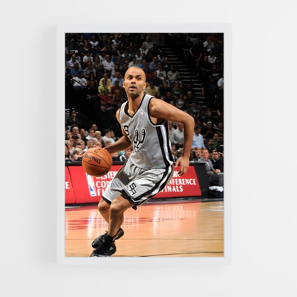 Poster Tony parker parler – affiche Basketball (vue 3)